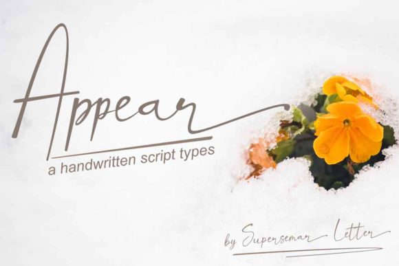 Appear: A Font for Elegant Expression