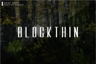 Blockthin: A Modern Sans Serif for Elegant Design