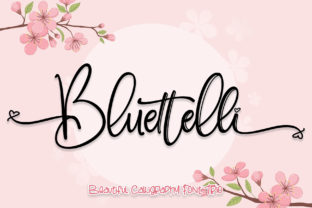Bluettelli: A Script Typeface for Elegant Design