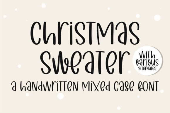 Christmas Sweater Font for Creative Projects