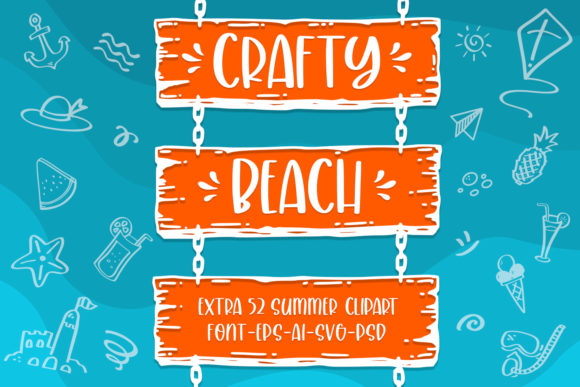 Crafty Beach: A Cute Handwritten Font for Summer Projects