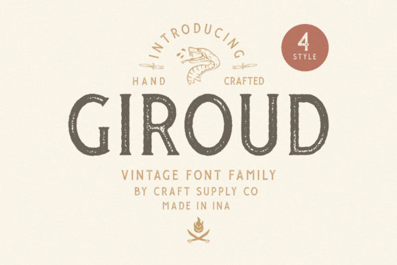 Giroud: A Vintage Serif Font