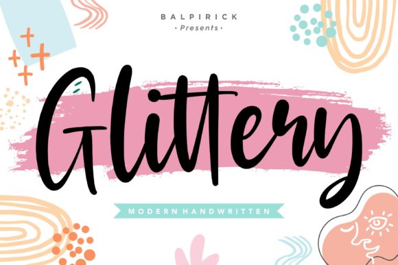 Glittery: A Glamorous Handwritten Font