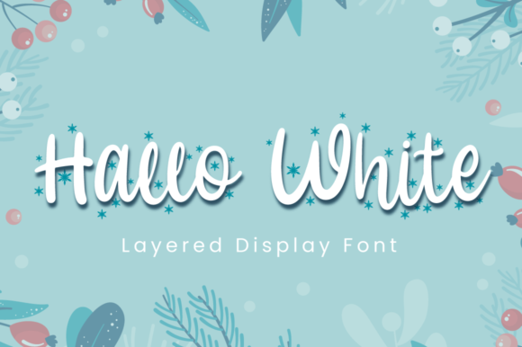 Hallo White: A Festive Font for Business