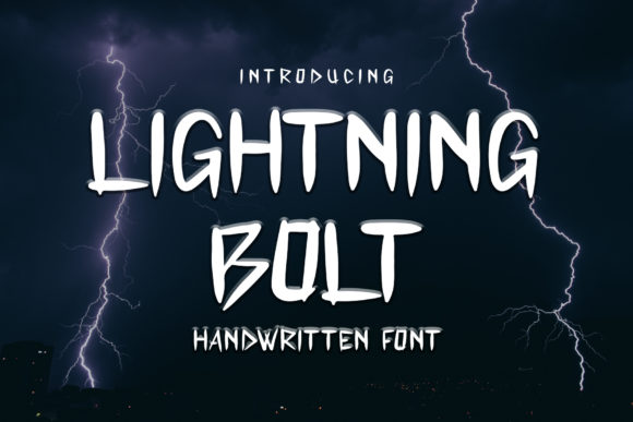 Lightning Bolt Font: A Bold Choice