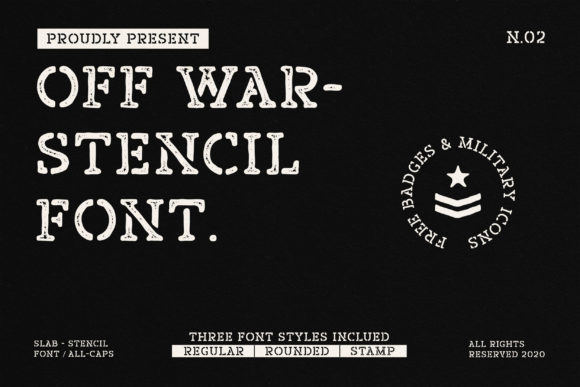 Off War Font for Web Design