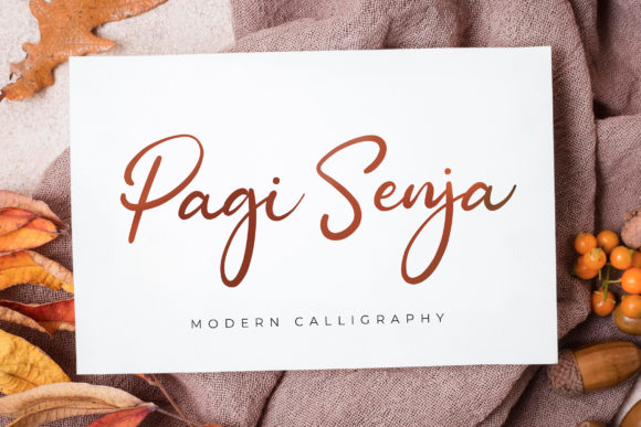 Pagi Senja: A Flowing Handwritten Font