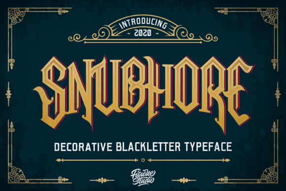 Snubhore: A Unique Blackletter Font