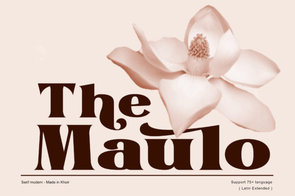 The Maulo: A Bold Serif for Web Design