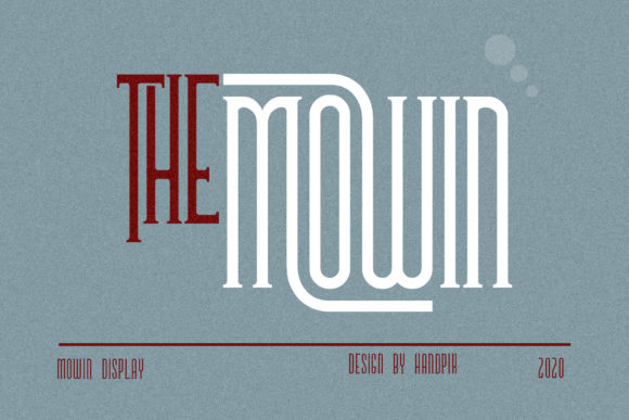The Mowin: A Bold Serif for Creative Projects