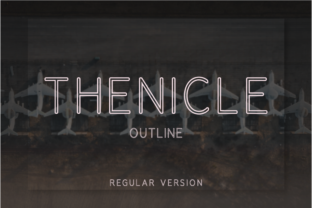 Thenicle Outline Regular: A Font for Polished Branding