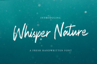 Whisper Nature Font: Elegant Script for Digital Marketing